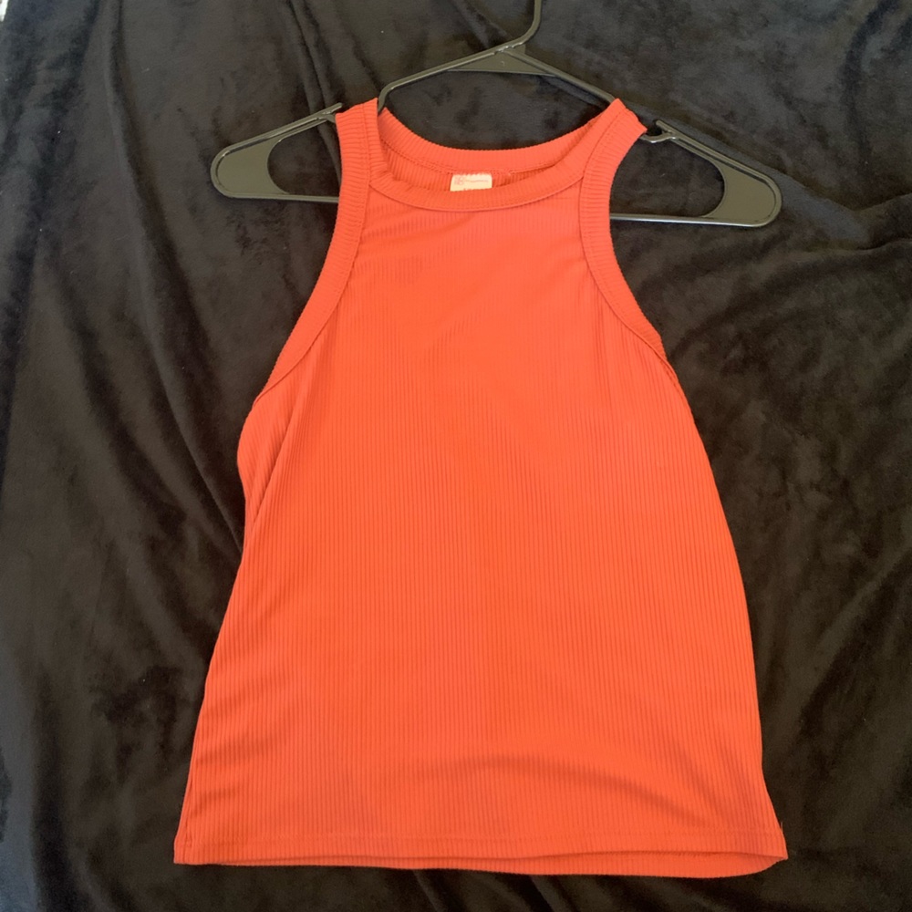 Orange tank top from no boundaries
